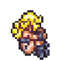pixel art character spinning