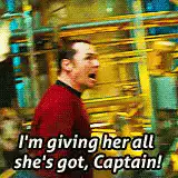 Data giving her all she's got Captain