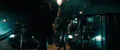 Man falls down stairs at night