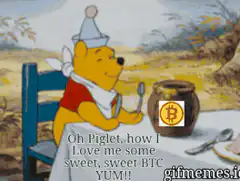 Winnie the Pooh loves Bitcoin