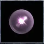 Pulsing purple energy orb