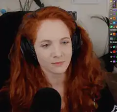 Redhead streamer confused reaction