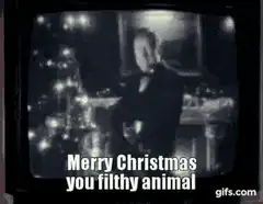 Merry Christmas you filthy animal