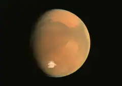 Mars planet in space