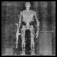 Glitchy robot album cover