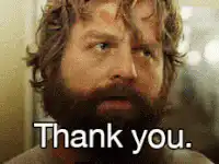 Zach Galifianakis Thank You