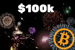 Bitcoin $100k fireworks celebration
