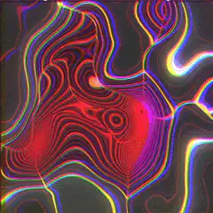 Psychedelic rainbow liquid swirl