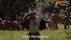 Indiana Jones Start the Engine