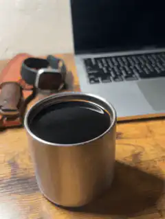 steam rising from coffee cup