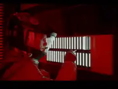 Stormtrooper looking through window bars