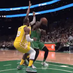 LeBron James blocked then Michael Jordan disappointed