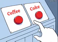 Coffee or Coke Button Confusion