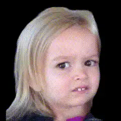 Blonde girl making a disgusted face