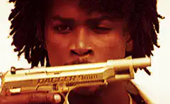 Man drops golden dagger gun