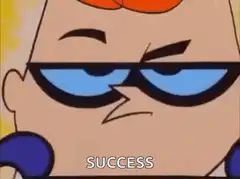 Dexter puts on sunglasses success