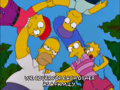 Simpsons family circle