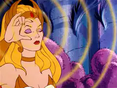 Teela using her third eye
