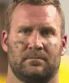 Football player shocked face