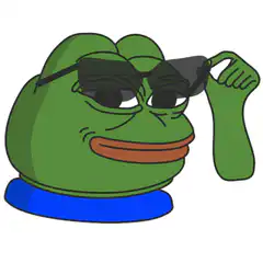 Pepe puts on sunglasses