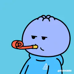 blue character smoking pipe