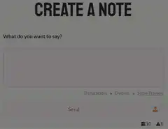 Creating a note with character count