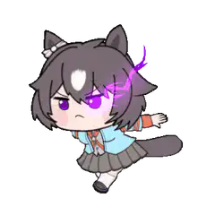 chibi cat girl angry