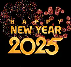 Happy New Year 2025 fireworks