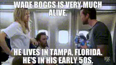 Wade Boggs is very much alive