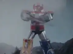 Voltron fires laser beam