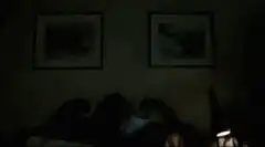 Man screaming in bed