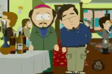 Cartman and Butters at a party