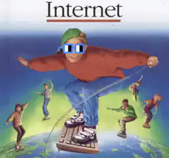 Kid surfing internet with keyboard