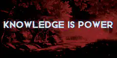 Knowledge is Power Glitch Text