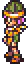 pixel art character with green hat