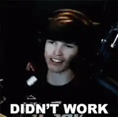 Boy with headphones says didn't work