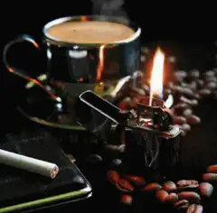 Good Morning Coffee and Cigarette