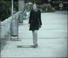 Woman kicks man in the face