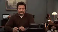 Ron Swanson nodding approvingly