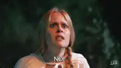 Woman screaming NO!