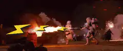 Stormtrooper flamethrower with lightning bolt