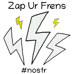 Zap Ur Frens Nostr lightning bolts