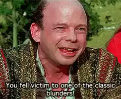You fell victim to one of the classic blunders