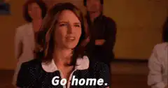 Woman says go home