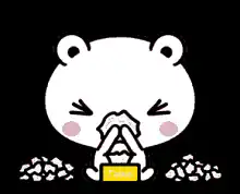 crying bear with tissues