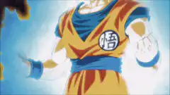 Goku transforms into Super Saiyan Blue