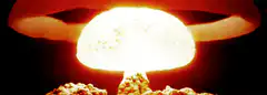 Nuclear explosion mushroom cloud