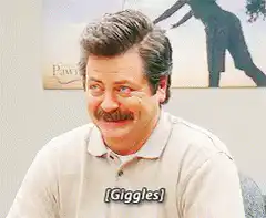 Ron Swanson Giggles