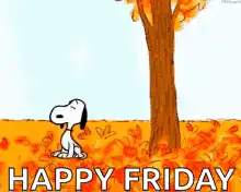 Snoopy Happy Friday Autumn