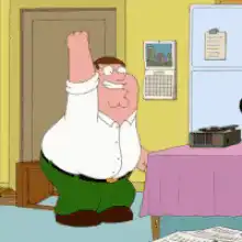 Peter Griffin fist pump